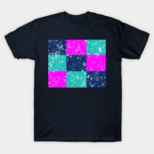 Vibrant squares with splash T-Shirt